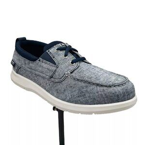Sperry Men's Boat Casual Shoes Size 11 Navy Blue Chambray Upper Slip-on Style